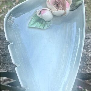Antique Ashtray Vee Jackson San Gabriel Magnolia Flower Soap Jewelry Dish Vtg